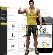 Scheda palestra in app mensile